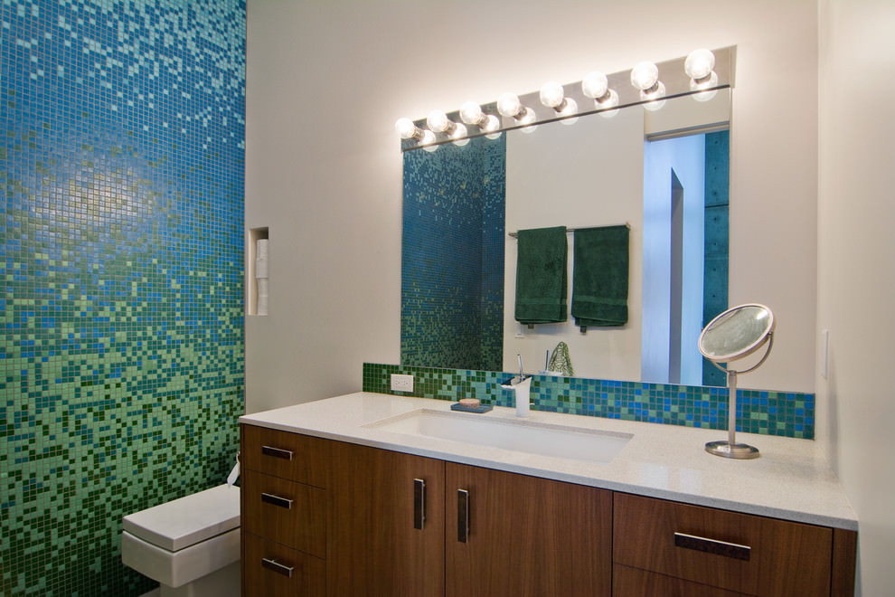 Bathroom Mosaic Tile Backsplash
 24 Mosaic Bathroom Ideas Designs