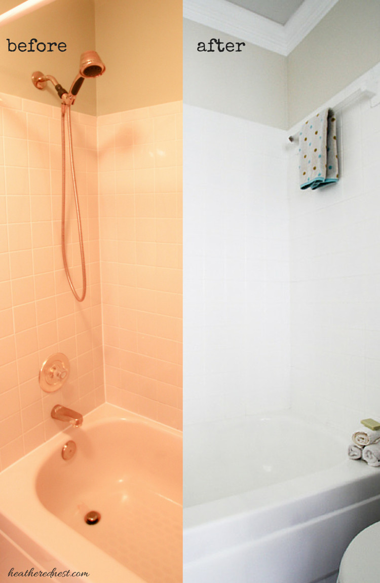 Bathroom Tile Cover Up
 The Cover Up Painting Tiles with a Rust Oleum Touch Up Kit