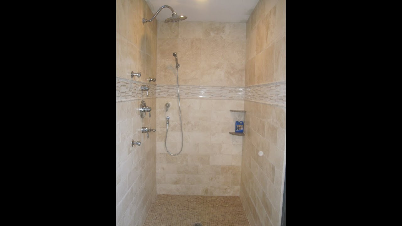 Bathroom Tile Walls
 Travertine tile master bathroom