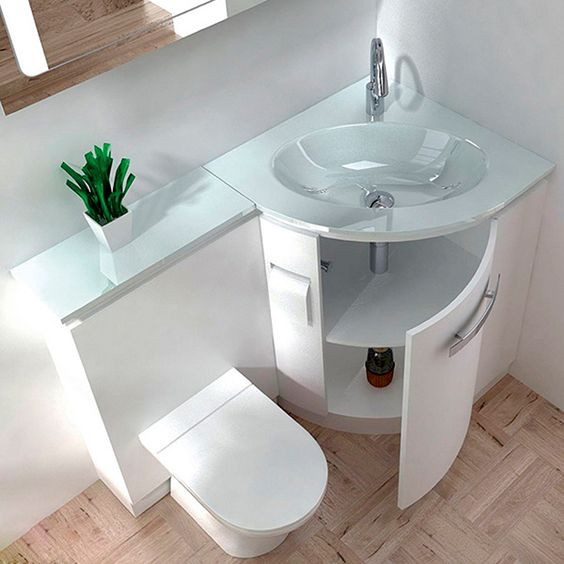 Bathroom Vanity And Sink Combo
 32 Stylish Toilet Sink bos For Small Bathrooms DigsDigs