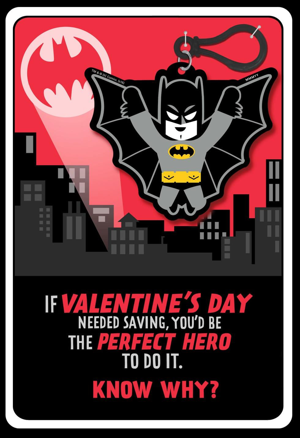 Batman Valentines Day Gifts
 Batman™ Valentine s Day Card With Backpack Clip Greeting