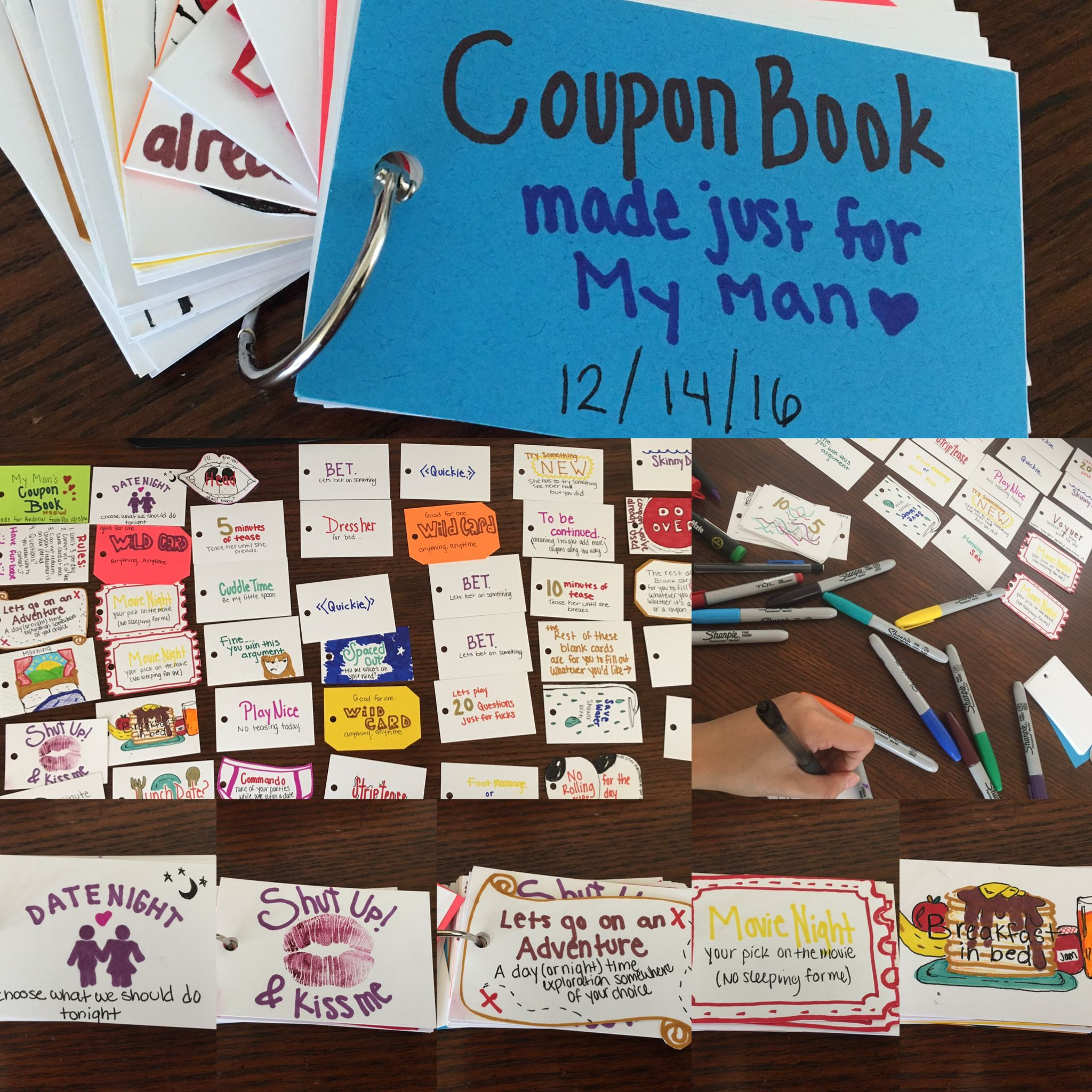 Bday Gift Ideas For Boyfriend
 A coupon book made for my boyfriend as a Christmas t