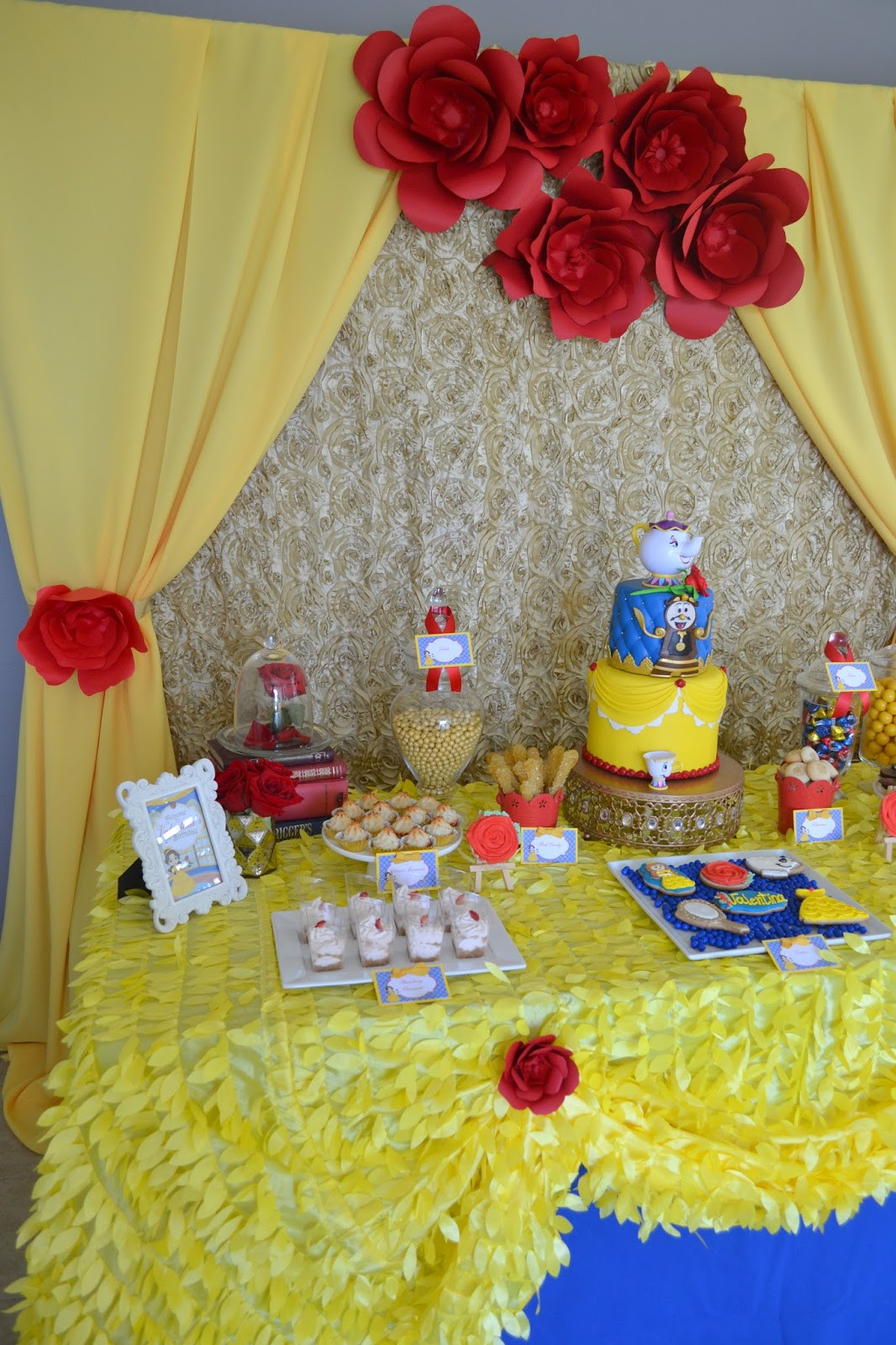 Beauty And The Beast Birthday Party
 Partylicious Events PR Beauty & the Beast Birthday