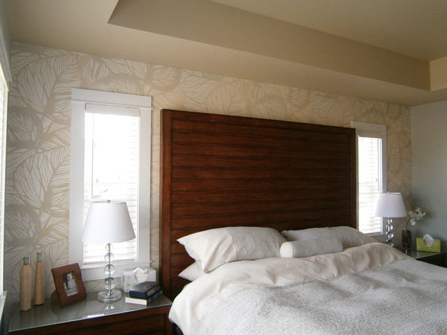 Bedroom Feature Wall Ideas
 Master Bedroom Feature Wall Tropical Bedroom