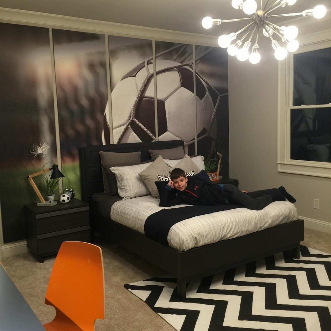 Bedroom For Boy
 Stylish Soccer Themed Bedroom Design For Boys 16 De agz