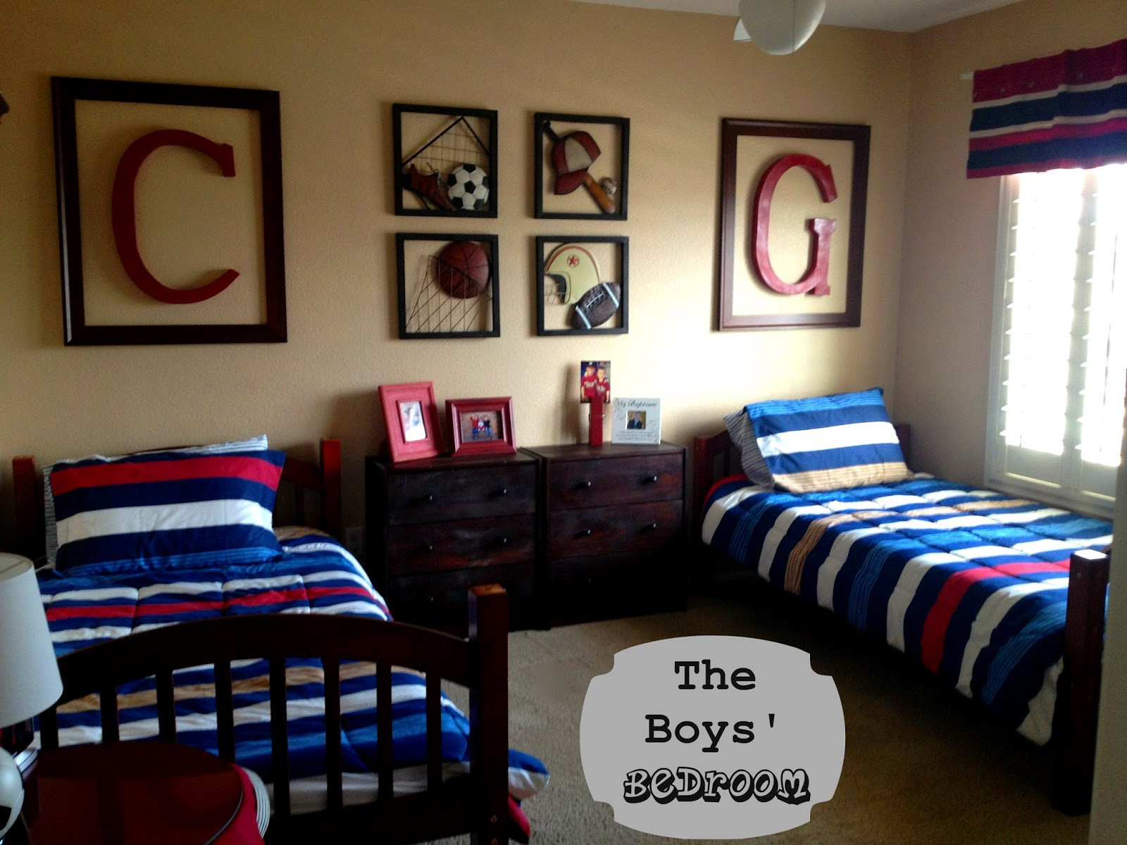 Bedroom For Boy
 Marci Coombs The Boys Sports Themed Bedroom