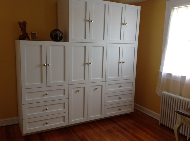 Bedroom Furniture Wall Units
 Custom Wall Units Traditional Bedroom New York by