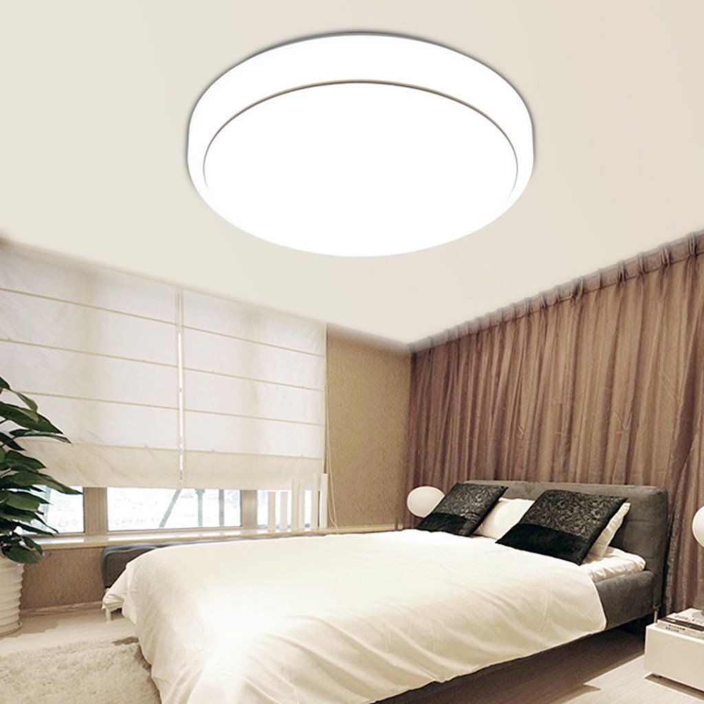 Bedroom Overhead Lights
 Round 18W LED Lighting Flush Mount Ceiling Light Fixtures