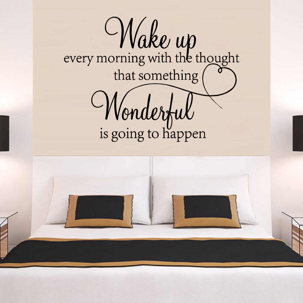 Bedroom Wall Art Stickers
 heart family Wonderful bedroom Quote Wall Stickers Art