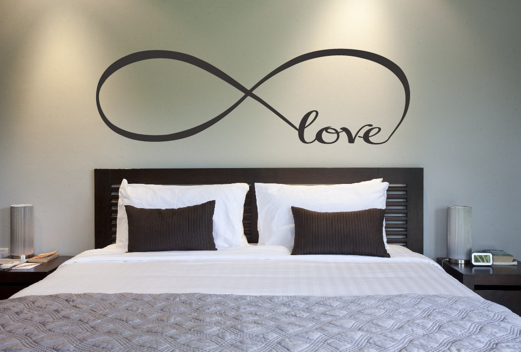Bedroom Wall Art Stickers
 Love Infinity Symbol Bedroom Wall Decal Love Decor Love