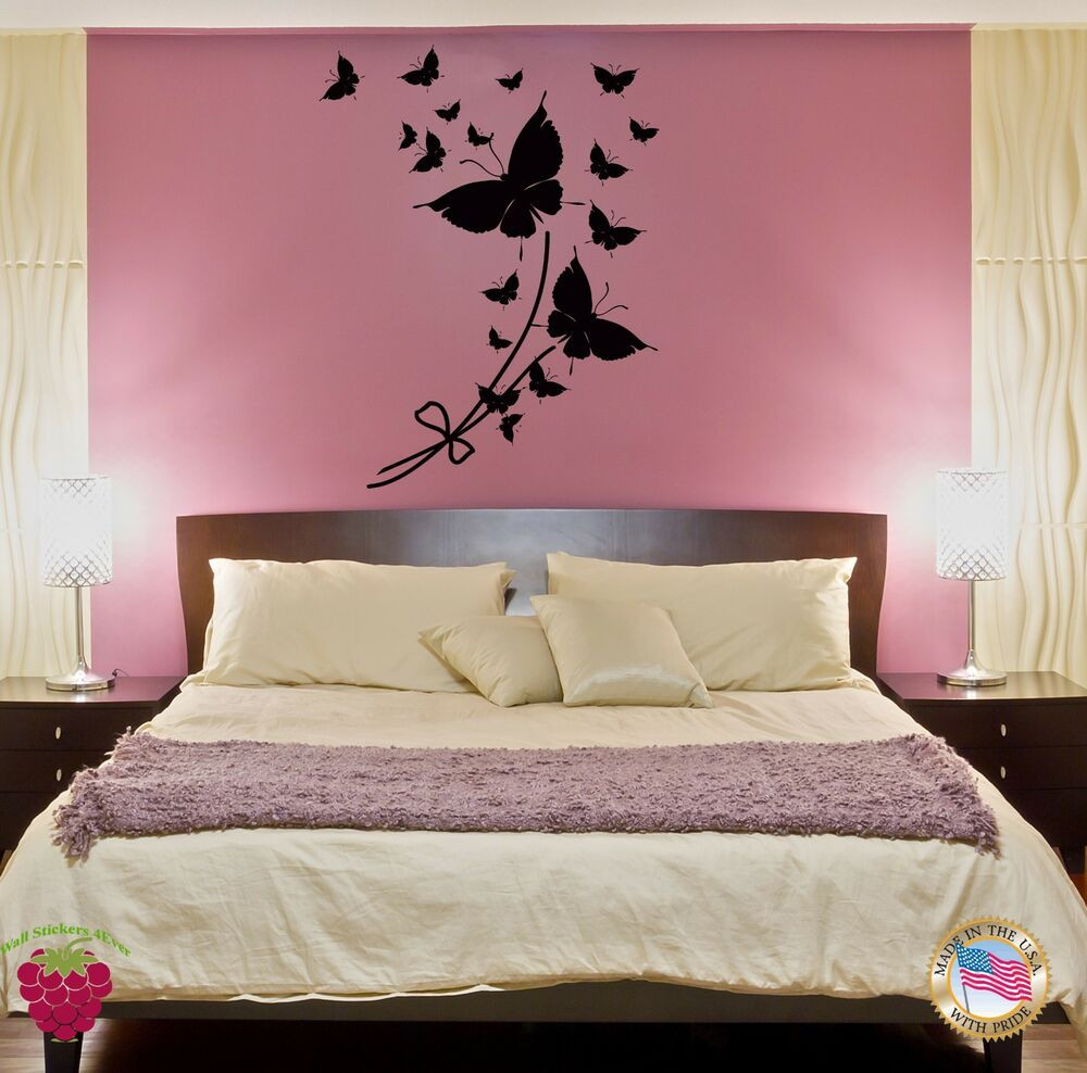 Bedroom Wall Art Stickers
 Wall Sticker Butterfly Cool Modern Decor for Bedroom z1413