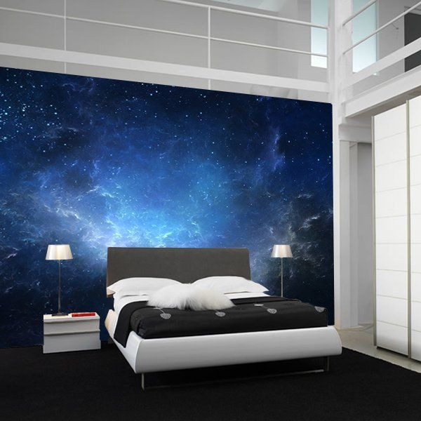 Bedroom Wall Coverings
 Fancy Night Sky Nebula Wall Mural bedroom ceiling