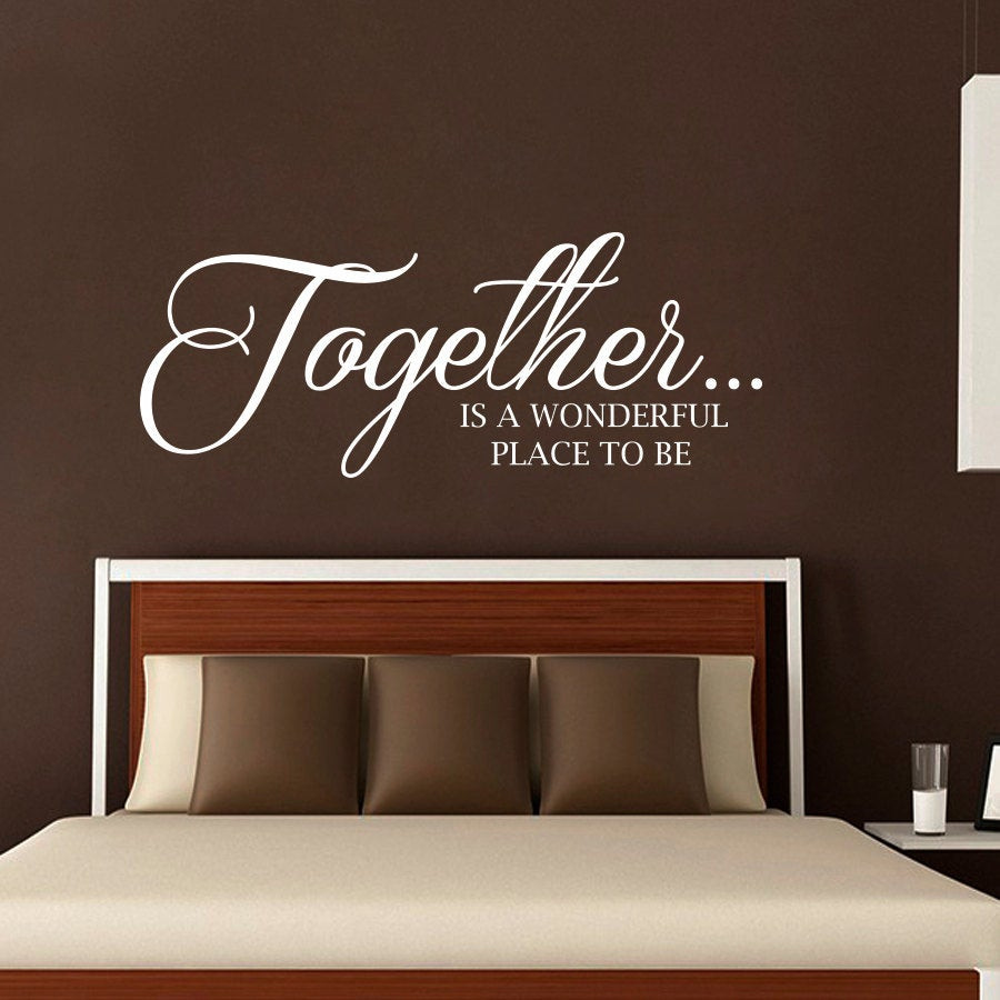 Bedroom Wall Decal
 NEW Wall Decals Quote To her Is a Wonderful Place to Be
