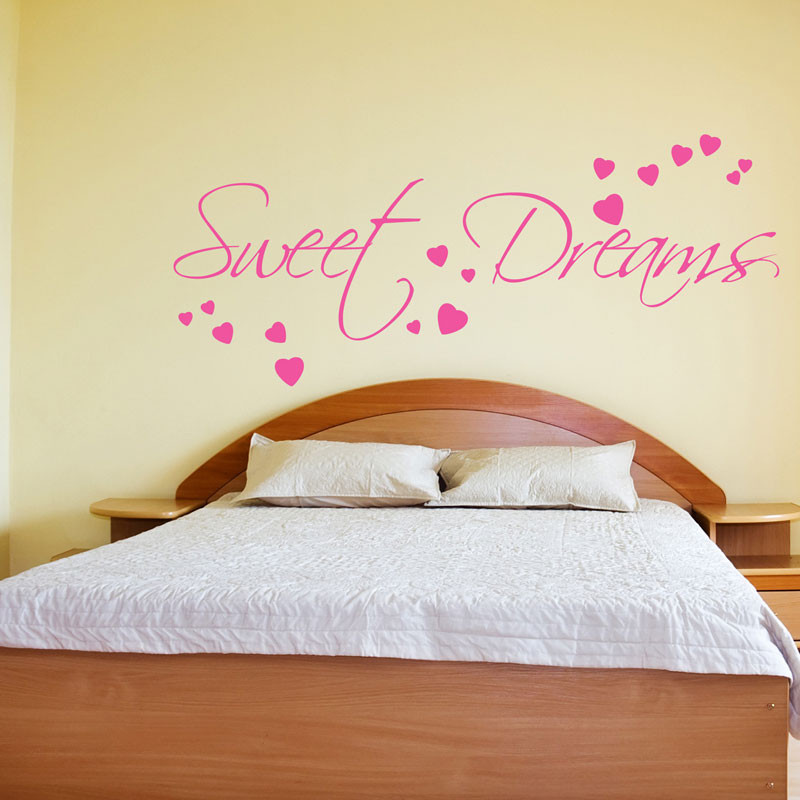 Bedroom Wall Decals Quotes
 SWEET DREAMS WALL STICKER ART DECALS QUOTES BEDROOM W43