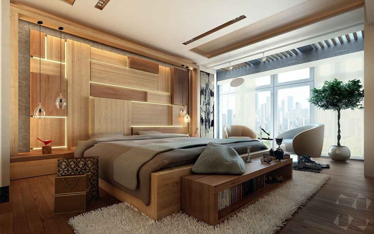 Bedroom Wall Design Ideas
 Wooden Wall Designs 30 Striking Bedrooms That Use The