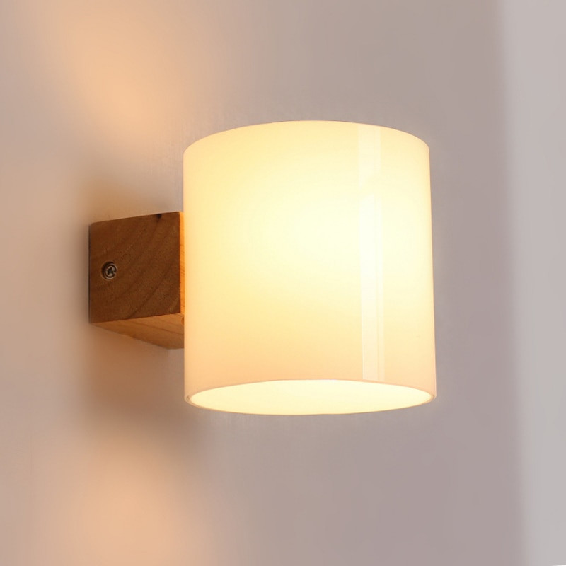 Bedroom Wall Lamp
 Aliexpress Buy Simple Modern Solid Wood Sconce LED