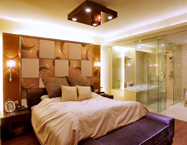 Bedroom Wall Mirrors
 background wall mirror wall tiles Contemporary Bedroom