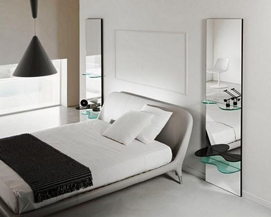 Bedroom Wall Mirrors
 Wall mirror and 33 Contemporary Bedroom Decorating Tips