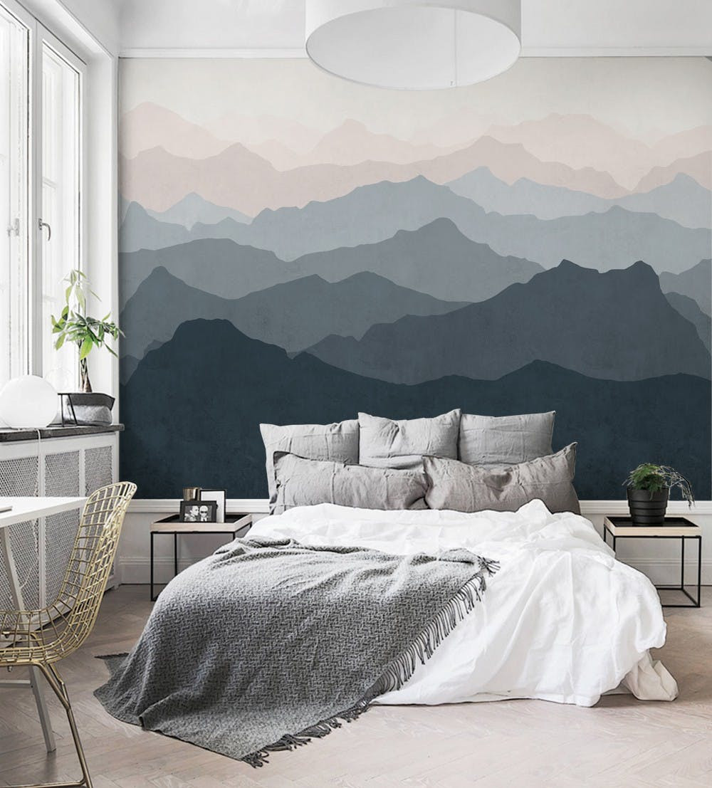 Bedroom Wall Mural
 Easy Hang Mural Wall Paper Trend PureWow