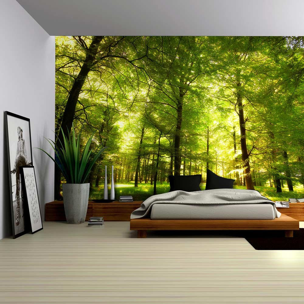 Bedroom Wall Mural
 Crowded Forest Mural Wall Mural Removable Sticker Home