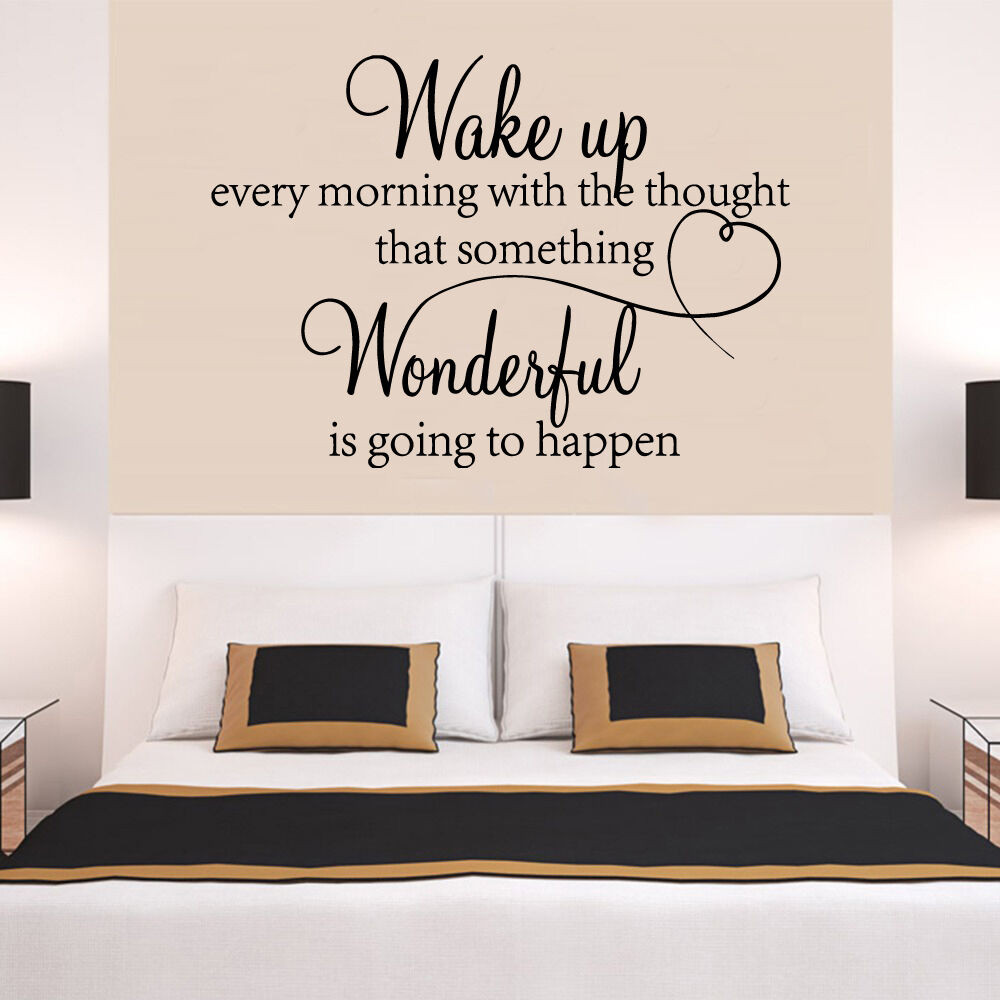 Bedroom Wall Stickers
 heart family Wonderful bedroom Quote Wall Stickers Art