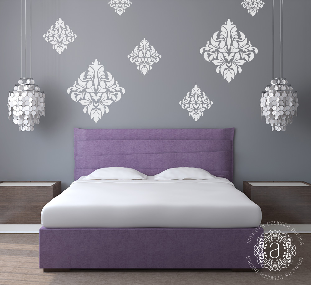 Bedroom Wall Stickers
 Damask Wall Decals Wall Decals for Bedroom