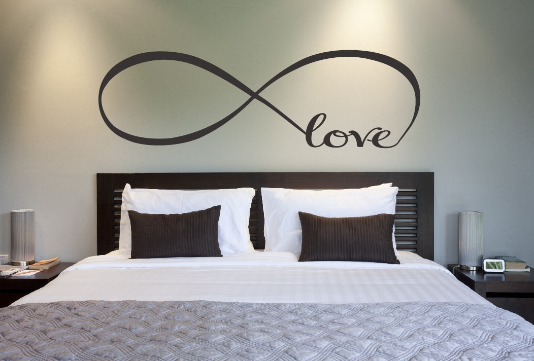 Bedroom Wall Stickers
 Love Infinity Symbol Bedroom Wall Decal Love Decor Love