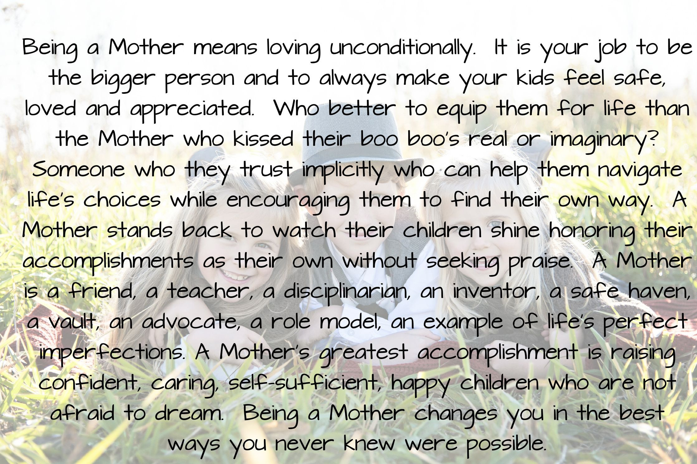 Being A Good Mother Quotes
 Being a Mother quote Quotes