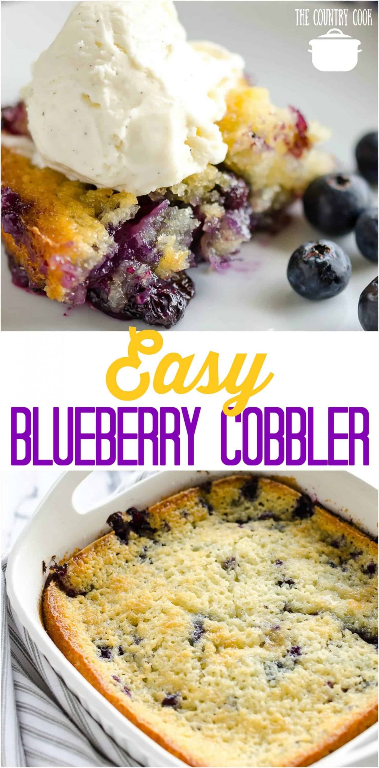 Best Blueberry Desserts
 Easy Blueberry Cobbler The Country Cook