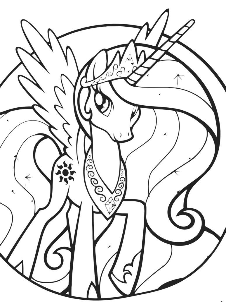 Best Coloring Pages For Kids
 Princess Celestia Coloring Pages Best Coloring Pages For