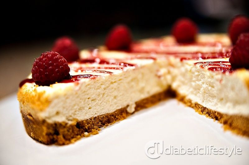 Best Diabetic Dessert Recipes
 Creamy cheesecake with fresh raspberries a wonderful