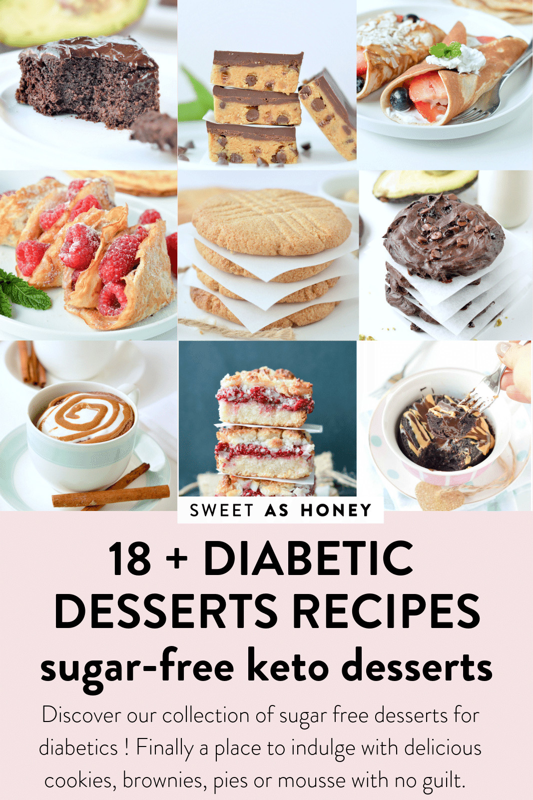 Best Diabetic Dessert Recipes
 18 Sugar Free Desserts for diabetics recipes Sweetashoney