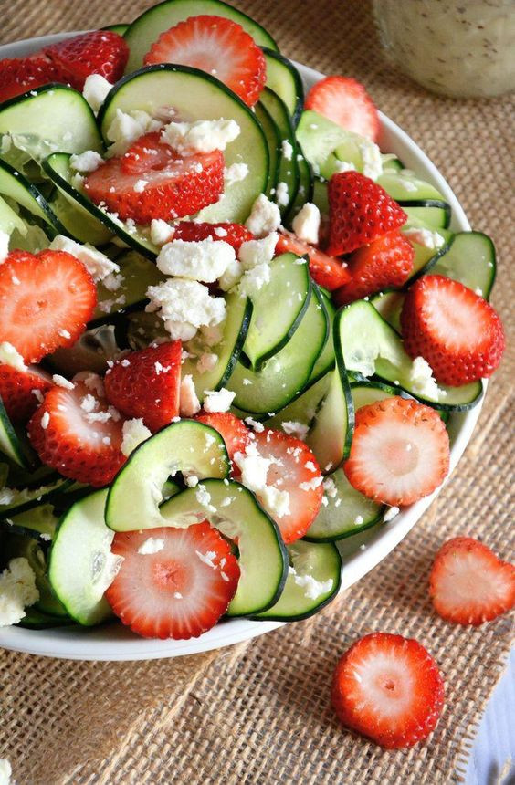 Best Easter Salads
 Cucumber & Strawberry Poppyseed Salad Recipe