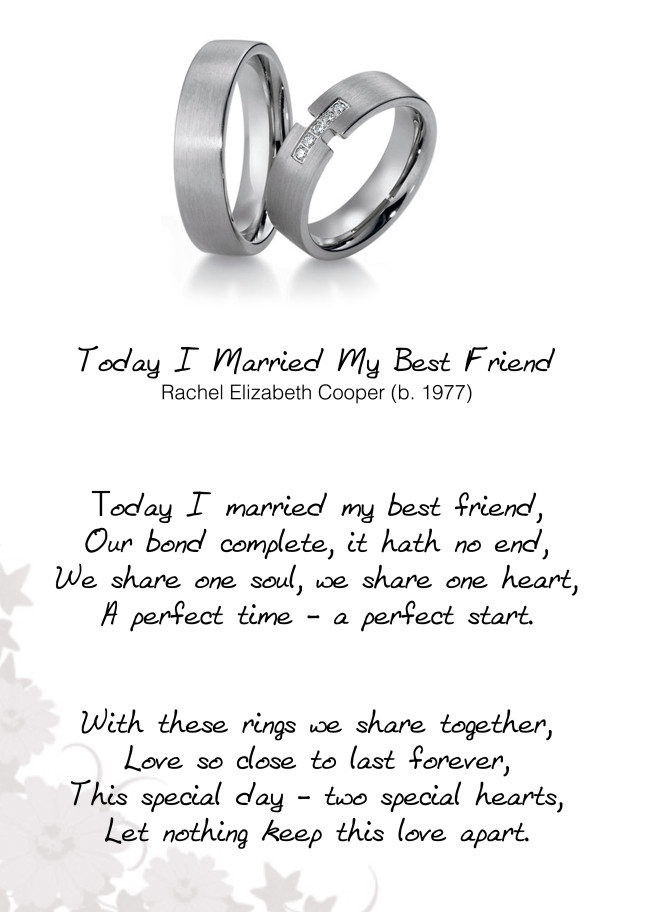 Best Friend Marriage Quotes
 Today I Married My Best Friend