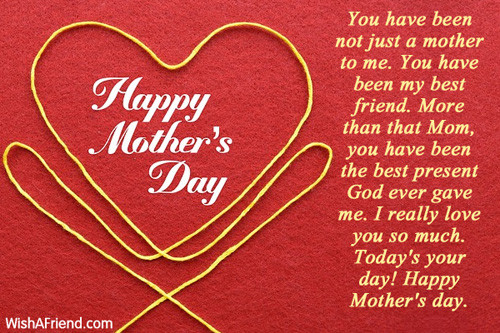 Best Friend Mother Day Quotes
 Mothers Day Best Quotes Ever QuotesGram
