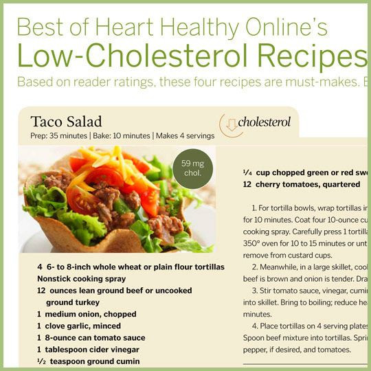 Best Low Cholesterol Recipes
 Low Cholesterol Recipes Food