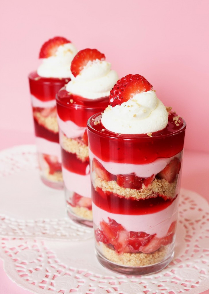 Best Valentines Desserts
 Strawberry Layered Treat – Best Cheap & Healthy Valentine