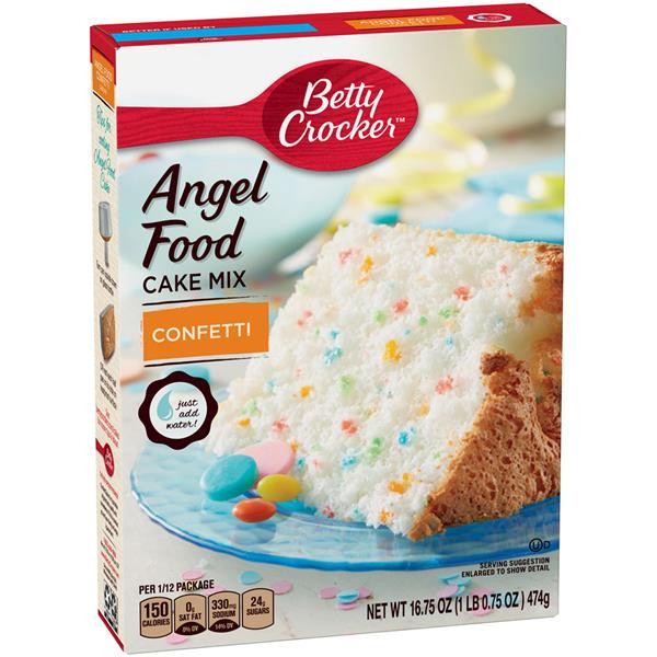 Betty Crocker Angel Food Cake
 Betty Crocker Angel Food Confetti Cake Mix