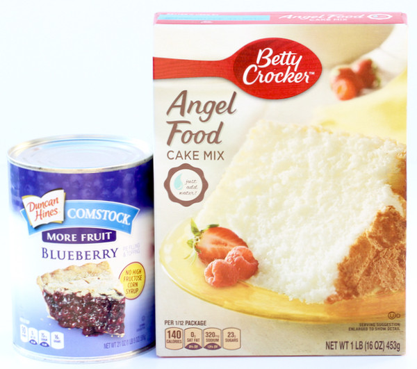 Betty Crocker Angel Food Cake
 Blueberry Angel Food Cupcakes 2 Ingre nts