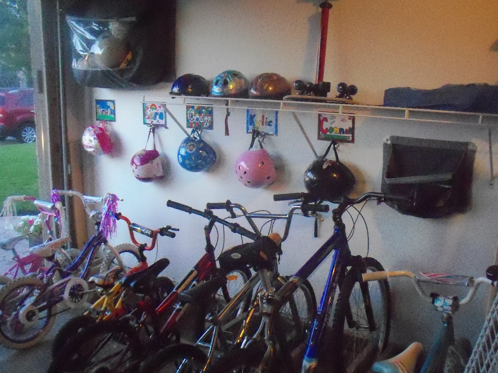 Bike Organization Garage
 Buy A House Create A Home DIY Bike Rack and Organization