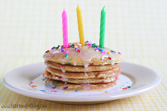 Birthday Breakfast Recipes
 Birthday Cake Pancakes Taste and Tell