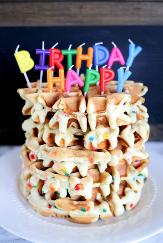 Birthday Breakfast Recipes
 Funfetti Birthday Waffles are the best birthday breakfast