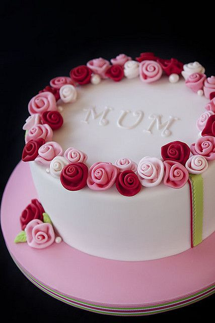 Birthday Cake For Mother
 Ring O Roses in 2019 Cakes