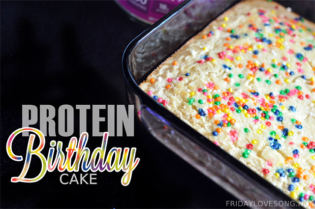 Birthday Cake Protein Powder Recipes
 White Birthday Protein Cake