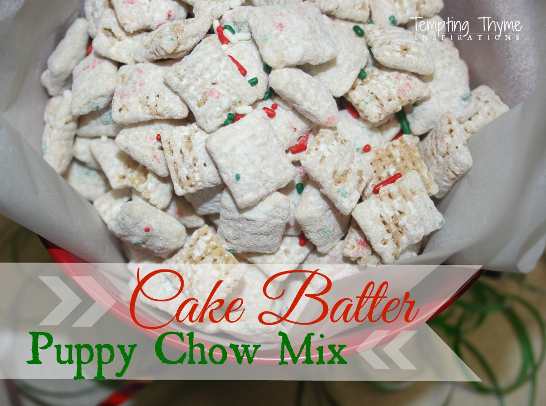 Birthday Cake Puppy Chow
 Cake Batter Puppy Chow Mix Birthday Cake Chex Mix