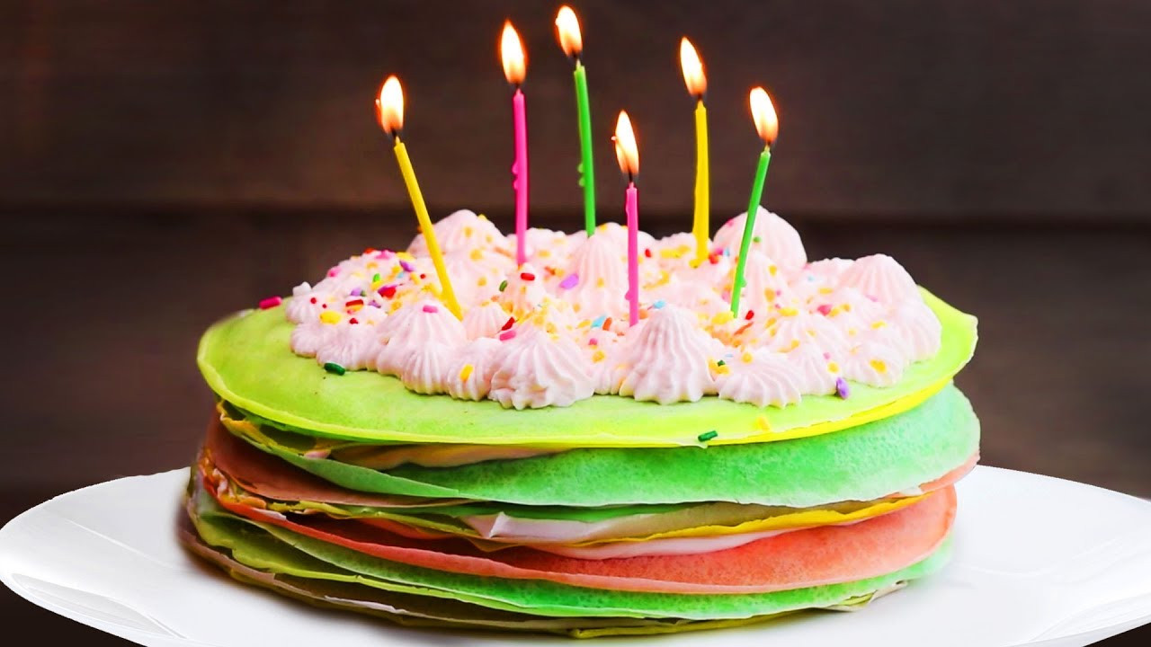 Birthday Cake Recipe Ideas
 Rainbow Crepe Cake Birthday Cake Ideas