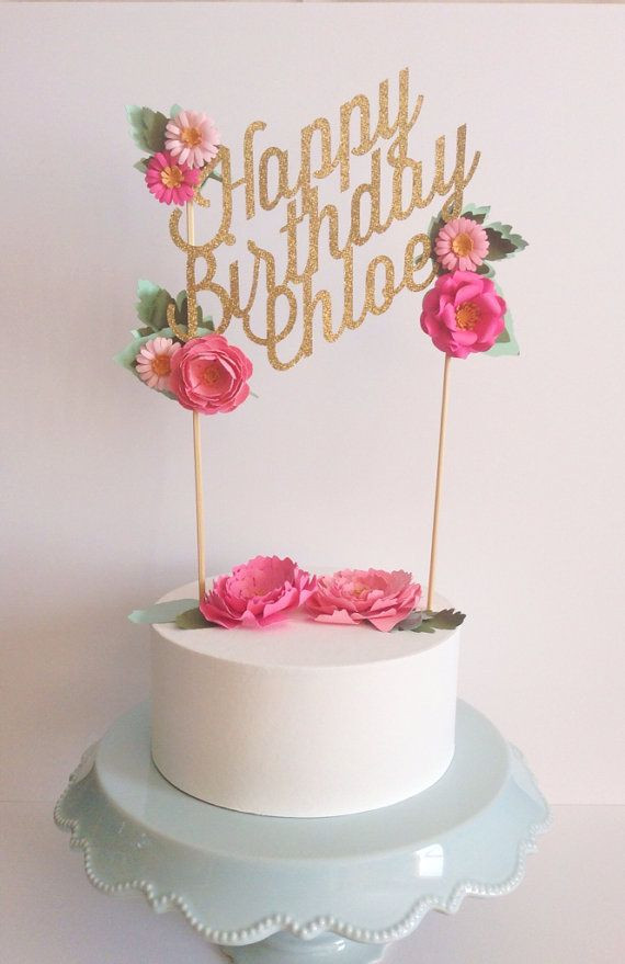 Birthday Cake Topper
 Flower Gifting