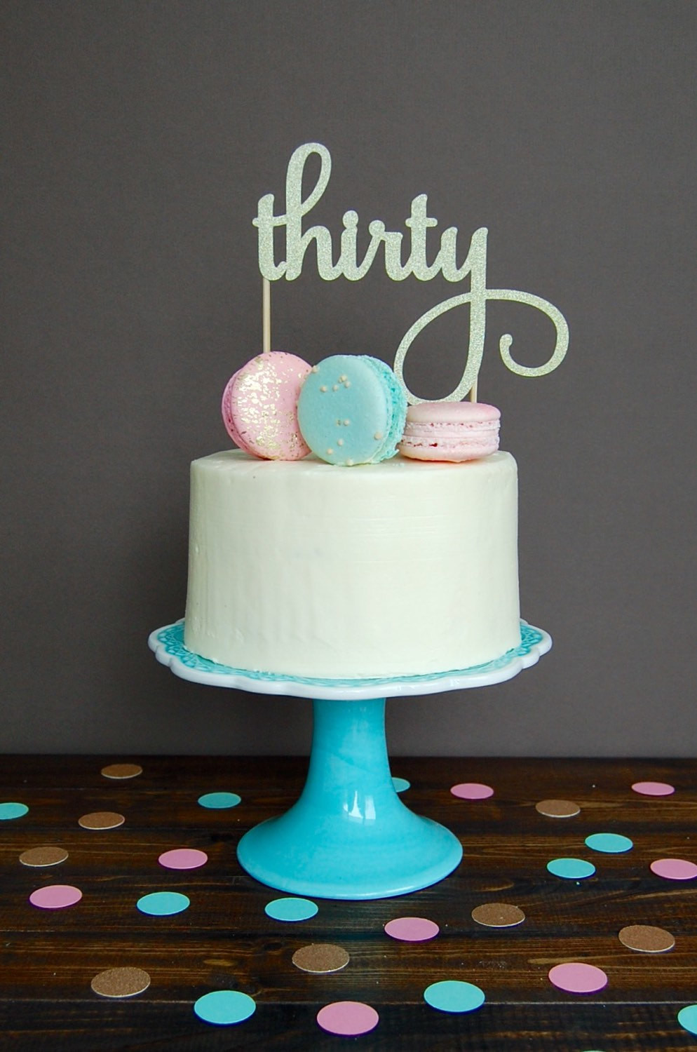 Birthday Cake Topper
 Cake topper thirty cake topper 30th birthday cake topper