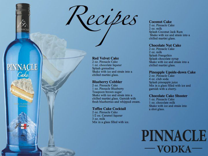 Birthday Cake Vodka Drink Recipes
 Drink Your Cake Pinnacle Cake That Is client