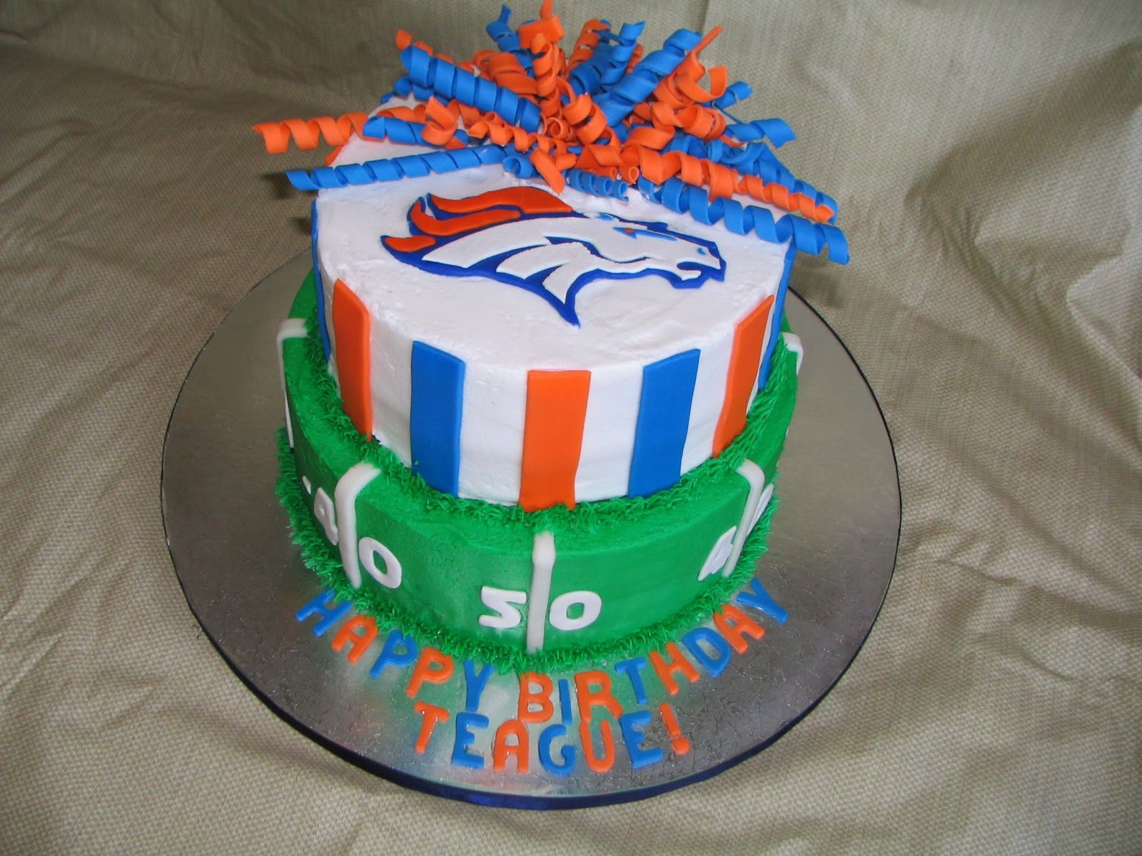 Birthday Cakes Denver
 Denver Broncos Cake Superbowl 2014 cake by Janet Clark